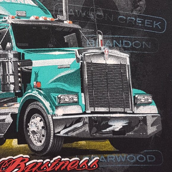 Vintage Tee Shirt ROSENAU TRANSPORT Kenworth Large US L Alberta Saskatchewan BC - Picture 13 of 16